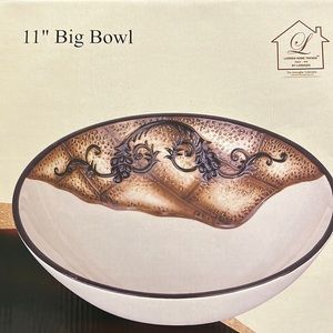 11” round serving bowl